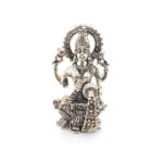 Ganesh-Lakshmi Silver Idol