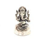 Ganesh-Lakshmi Silver Idol