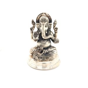 Ganesh-Lakshmi Silver Idol