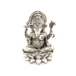 Ganesh-Lakshmi Silver Idol