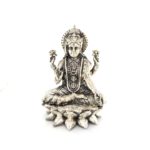 Ganesh-Lakshmi Silver Idol