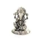 Ganesh-Lakshmi Silver Idol