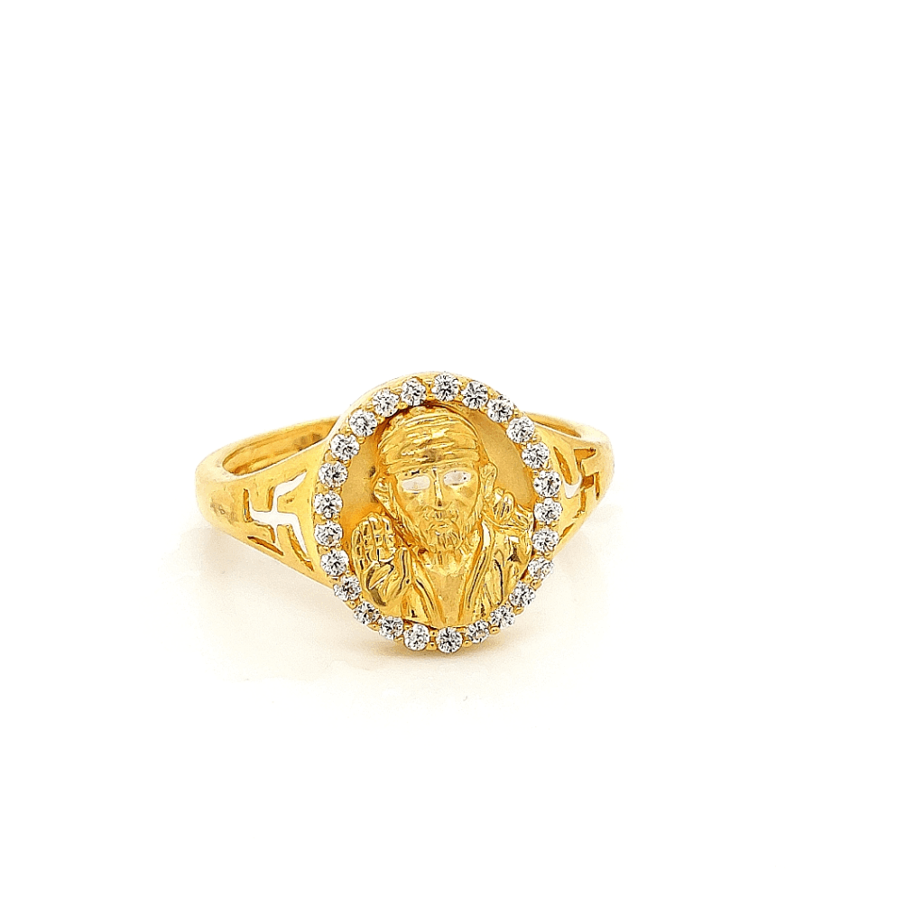 DV Fashions Sai Baba Ring Brass Cubic Zirconia Gold Plated Ring Price in  India - Buy DV Fashions Sai Baba Ring Brass Cubic Zirconia Gold Plated Ring  Online at Best Prices in